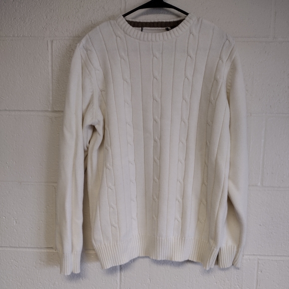 Men's Cream sweater size medium - Picture 2 of 4